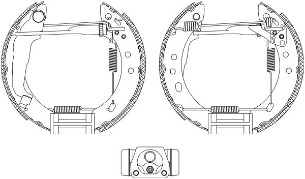 HELLA PAGID Комплект тормозных колодок 8DB 355 004-571